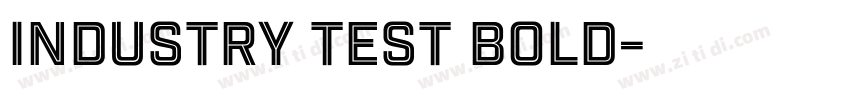 Industry test bold字体转换